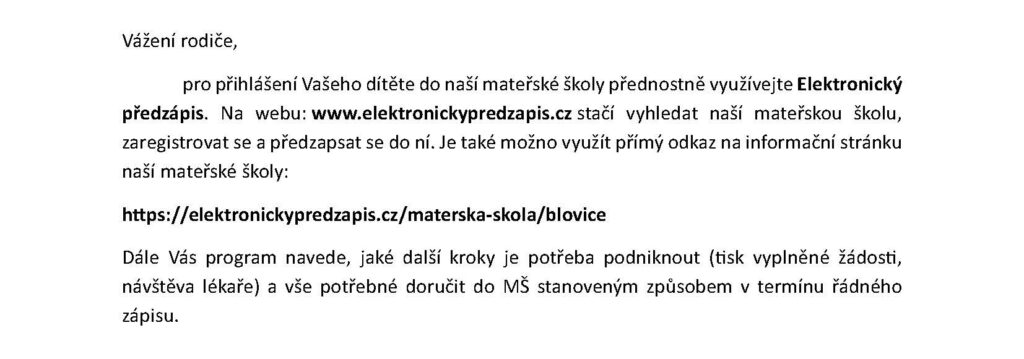 Elektronický předzápis