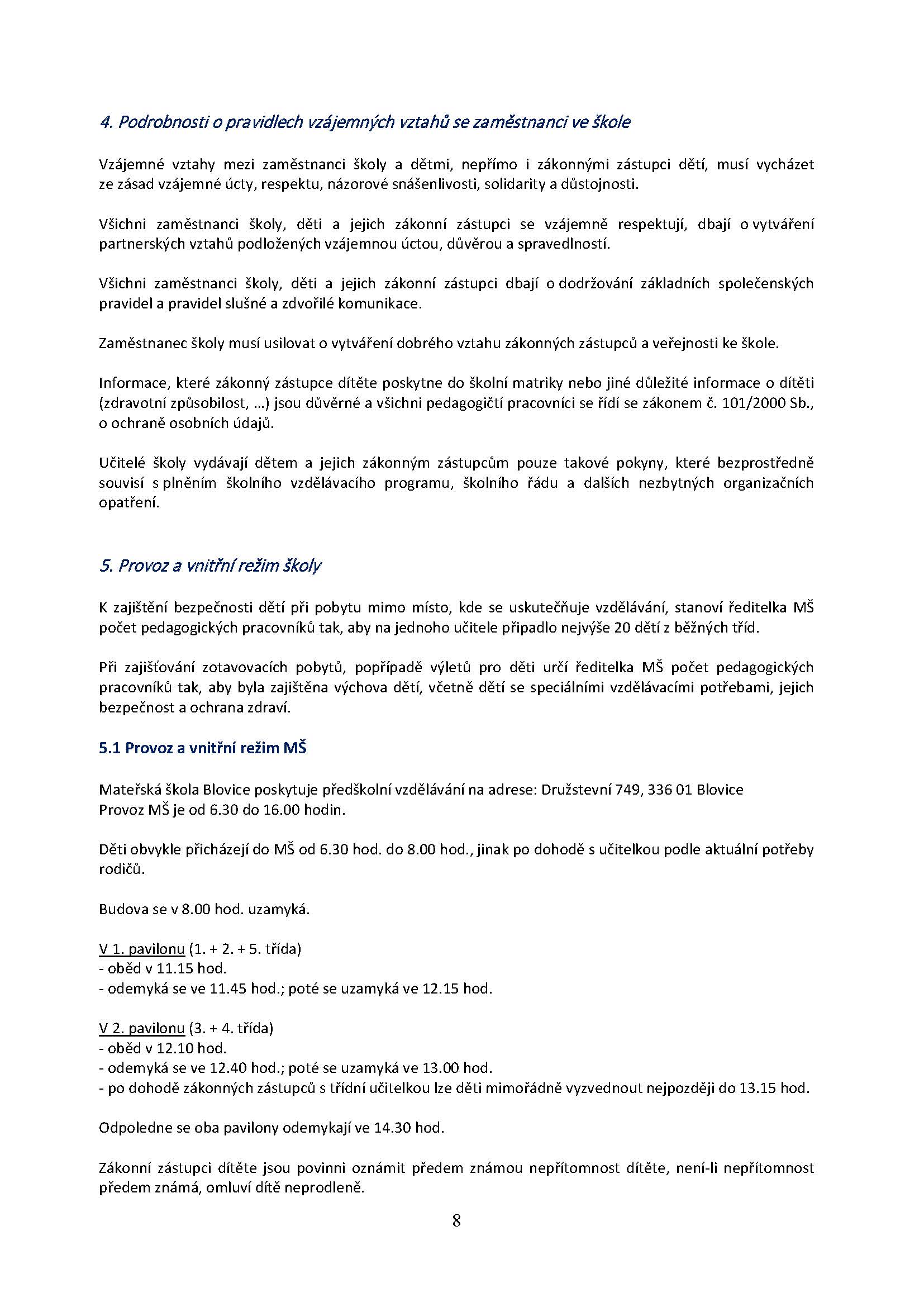 Školní řád 2026-2027