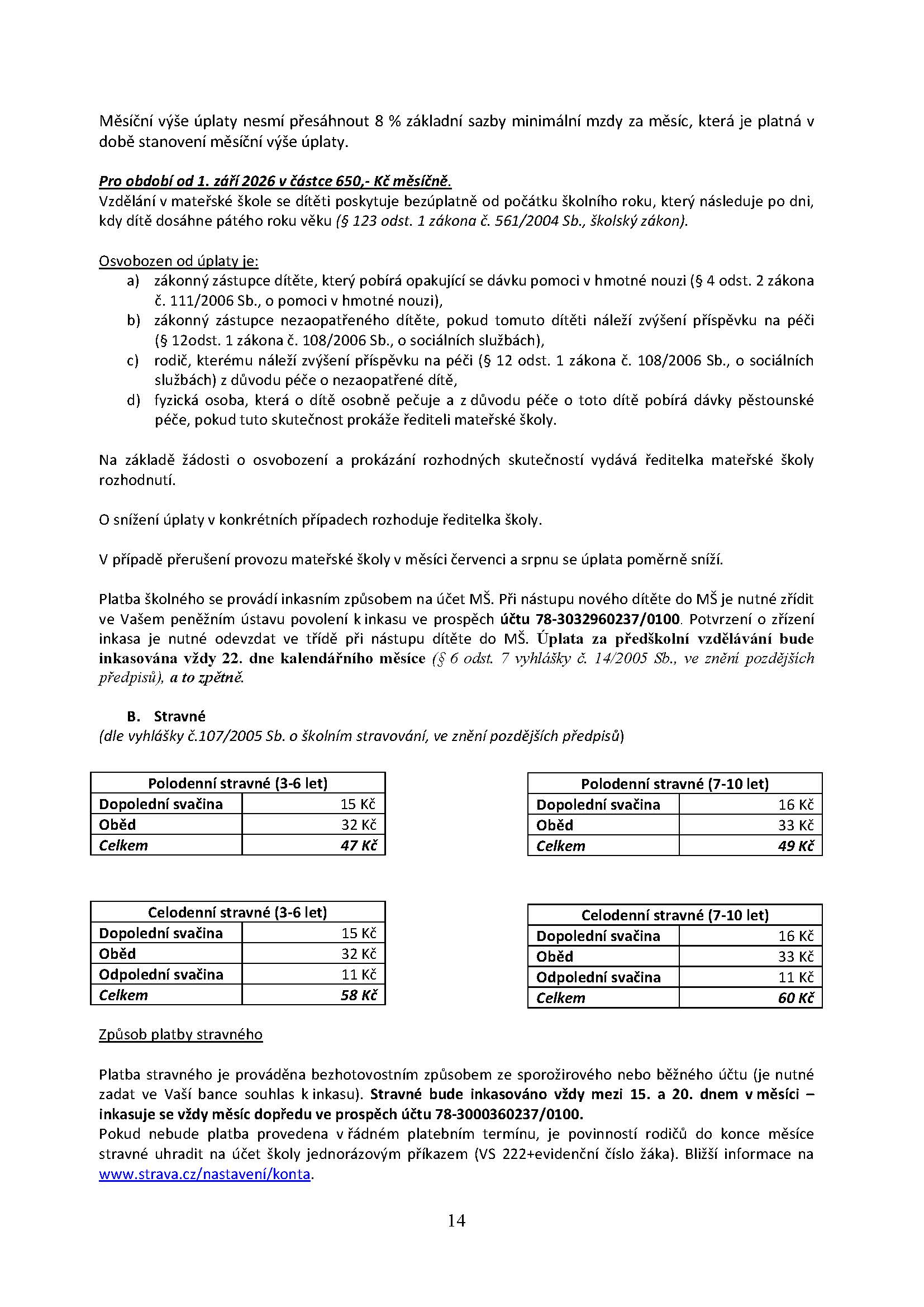 Školní řád 2026-2027